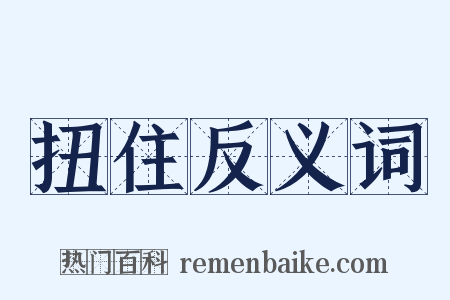 扭住反义词是什么意思的图片